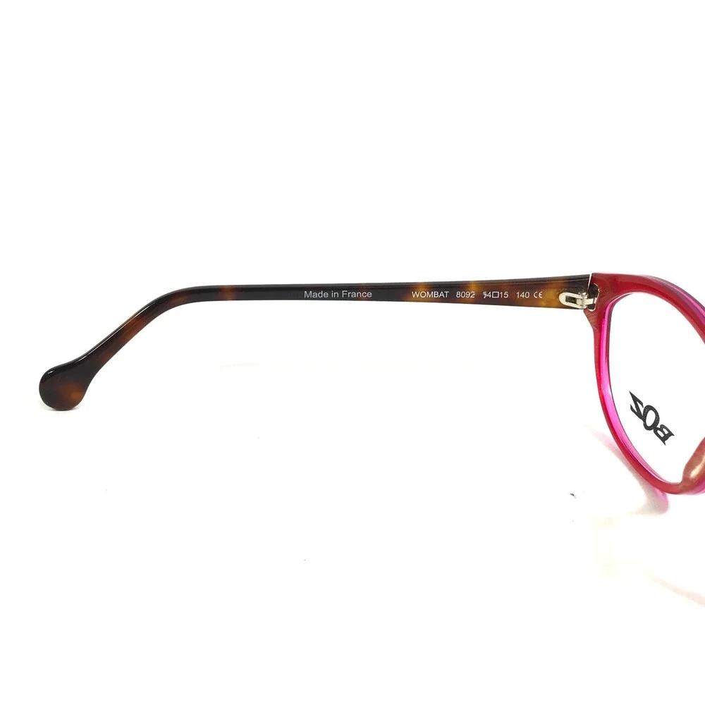 BOZ Eyeglasses Frames WOMBAT 8092 Pink Brown Sparkly Glitter 54-15-140